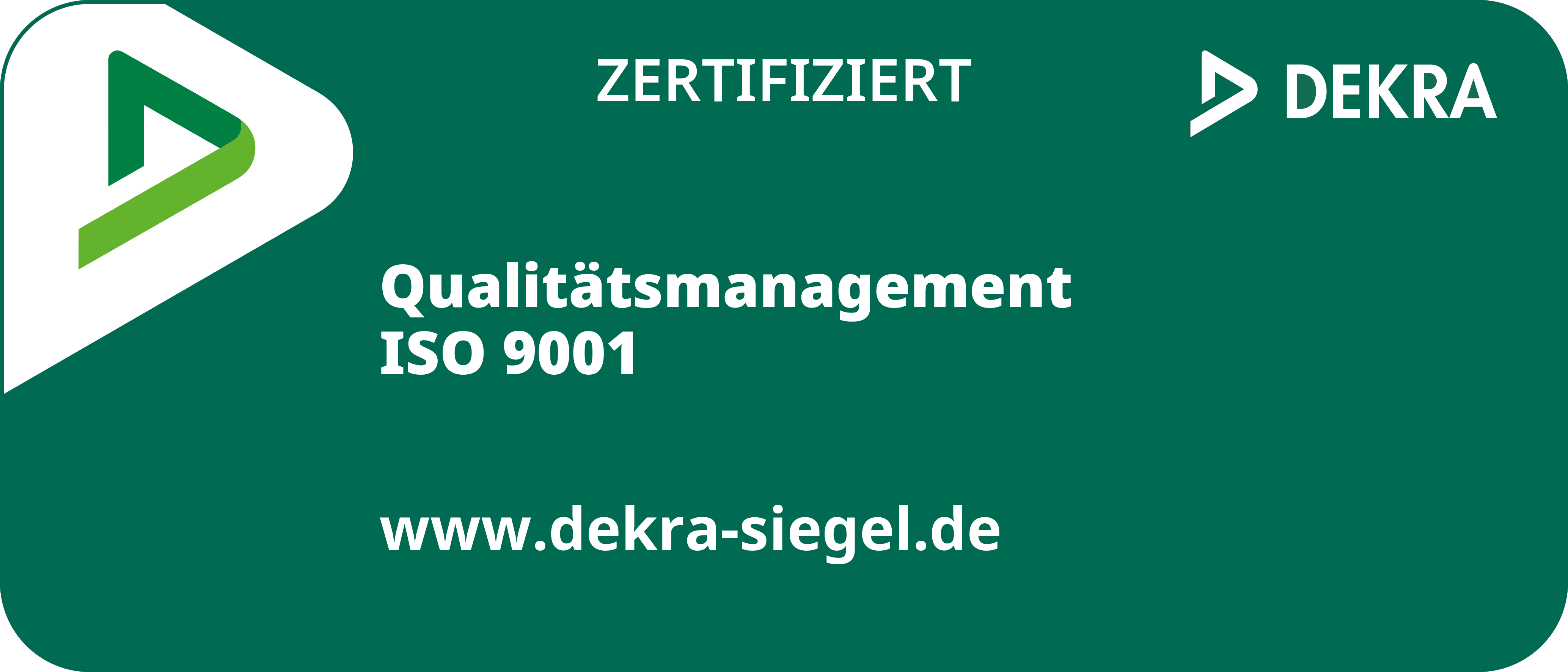 DEKRA ISO 9001 zertifiziert